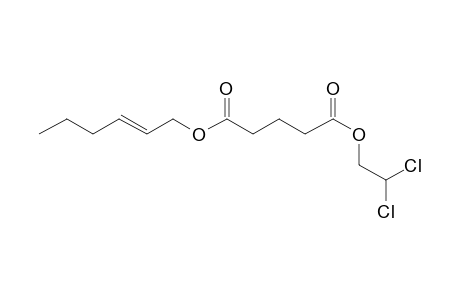 Glutaric acid, hex-2-en-1-yl 2,2-dichloroethyl ester