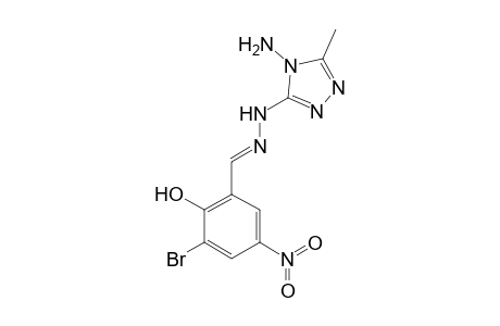4-Amino-3-(3-bromo-2-hydroxy-5-nitrobenzylidenehydrazino)-5-methyl-4H-1,2,4-triazole