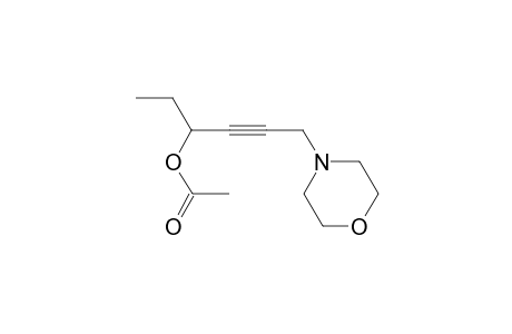 1-Ethyl-4-(4-morpholinyl)-2-butynyl acetate