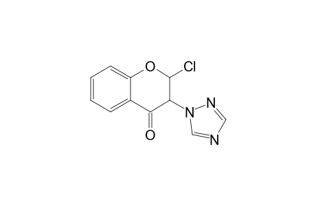 2-Chloro-2,3-dihydro-3-(1H-1,2,4-triazol-1-yl)-4H-1-benzopyran-4-one