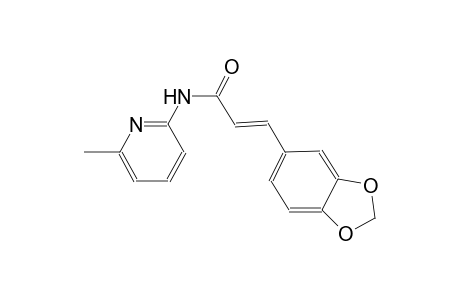 (2E)-3-(1,3-benzodioxol-5-yl)-N-(6-methyl-2-pyridinyl)-2-propenamide