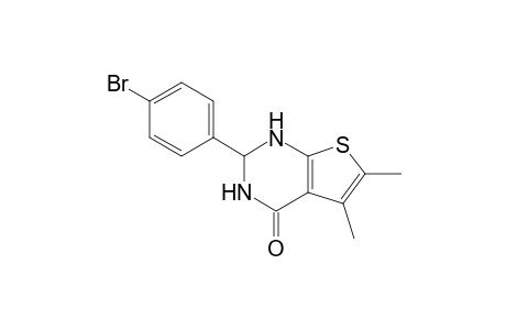 2-(p-Bromophenyl)-5,6-dimethyl-2,3-dihydrothieno[2,3-d]pyrimidin-4(1H)-one