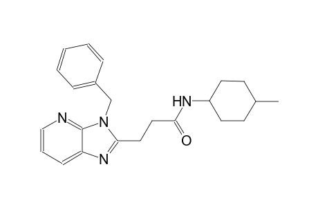 3H-imidazo[4,5-b]pyridine-2-propanamide, N-(4-methylcyclohexyl)-3-(phenylmethyl)-