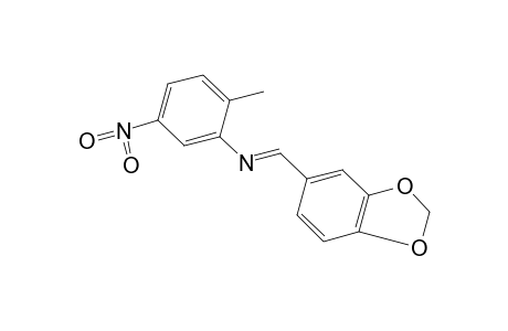 5-nitro-N-piperonylidene-o-toluidine