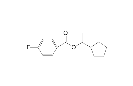 4-Fluorobenzoic acid, 1-cyclopentylethyl ester