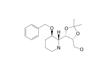 (2R,3R)-3-(Benzyloxy)-2[(1S,2R)-3-(hydroxy)-1,2-(isopropylidenedioxy)propyl]piperidin-6-one