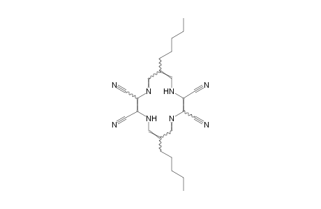 6,13-dipentyl-1,4,8,11-tetraazacyclotetradeca-2,4,6,9,11,13-hexaene-2,3,9,10-tetracarbonitrile