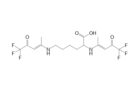 2,6-Bis(4,4,4-trifluoro-1-methyl-3-oxobut-1-enylamino)hexanoic acid