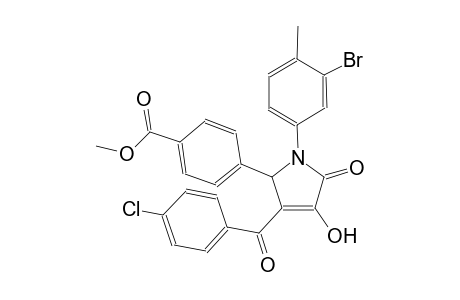 benzoic acid, 4-[1-(3-bromo-4-methylphenyl)-3-(4-chlorobenzoyl)-2,5-dihydro-4-hydroxy-5-oxo-1H-pyrrol-2-yl]-, methyl ester