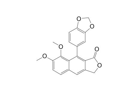 ISOJUSTICIDIN-B;3,4-DIMETHOXY-3',4'-METHYLENEDIOXY-2,7'-CYCLOLIGNA-7,7'-DIENO-9,9'-LACTONE