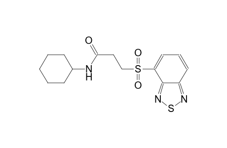 propanamide, 3-(2,1,3-benzothiadiazol-4-ylsulfonyl)-N-cyclohexyl-