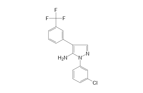 5-AMINO-1-(m-CHLOROPHENYL)-4-(alpha,alpha,alpha-TRIFLUORO-m-TOLYL)PYRAZOLE