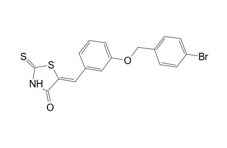 (5Z)-5-{3-[(4-bromobenzyl)oxy]benzylidene}-2-thioxo-1,3-thiazolidin-4-one