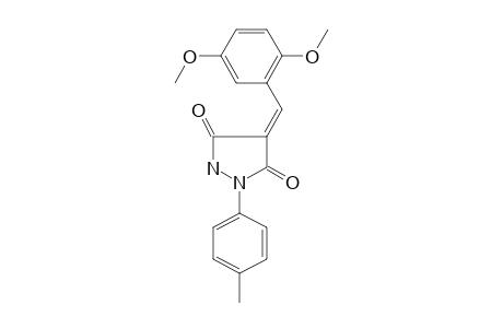 Pyrazolidine-3,5-dione, 4-(2,5-dimethoxybenzylideno)-2-(4-methylphenyl)-