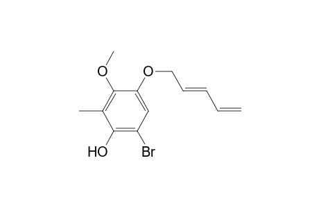 6-Bromo-3-methoxy-2-methyl-4-[(2,4-pentadienyl)oxy]phenol