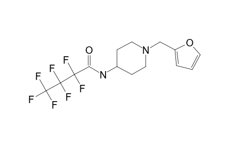 1-(2-Furanylmethyl)-4-piperidinamine, N-heptafluorobutyryl-