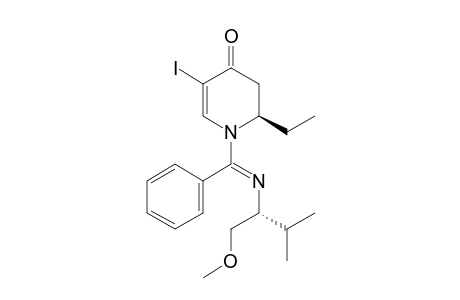 (2R)-2-ETHYL-5-IODO-1-[(E)-[[(1S)-1-(METHOXYMETHYL)-2-METHYLPROPYL]-IMINO]-(PHENYL)-METHYL]-2,3-DIHYDROPYRIDIN-4(1H)-ONE