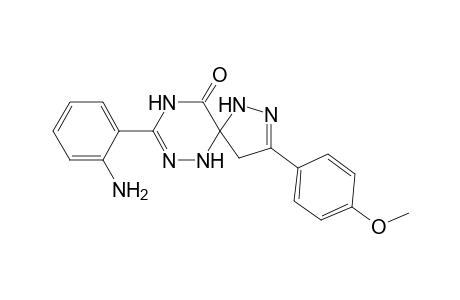 3'-(2-Aminophenyl)-3-(4-methoxyphenyl)-spiro[pyrazoline-5,6'(1'H)-1,2,4-triazin]-5'(4'H)-one