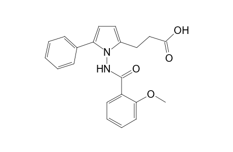 3-[1-(o-anisoylamino)-5-phenyl-pyrrol-2-yl]propionic acid