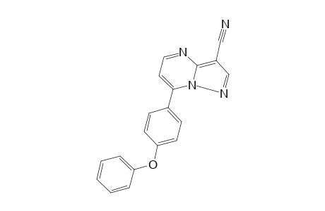 7-(p-PHENOXYPHENYL)PYRAZOLO[1,5-a]PYRIMIDINE-3-CARBONITRILE