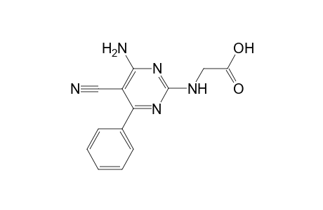 [(4-Amino-5-cyano-6-phenyl-2-pyrimidinyl)amino]acetic acid