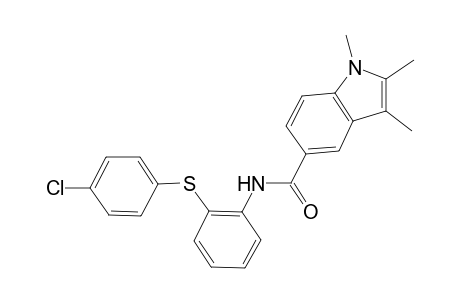 N-{2-[(4-chlorophenyl)sulfanyl]phenyl}-1,2,3-trimethyl-1H-indole-5-carboxamide