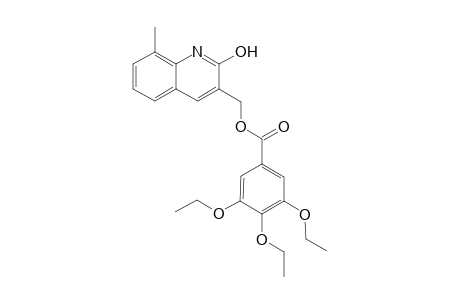 (2-Hydroxy-8-methyl-3-quinolinyl)methyl 3,4,5-triethoxybenzoate