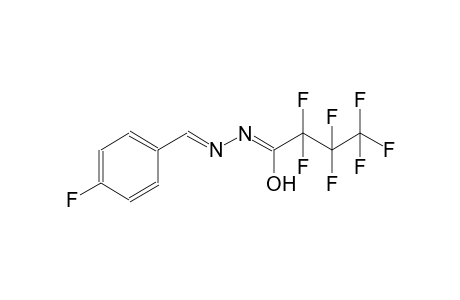 (1Z)-2,2,3,3,4,4,4-heptafluoro-N-[(E)-(4-fluorophenyl)methylidene]butanehydrazonic acid