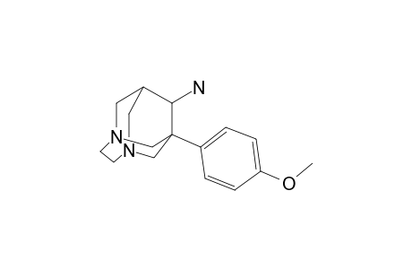 1-(4-Methoxyphenyl)-3,6-diazatricyclo[4.3.1.1(3,8)]undecan-9-amine