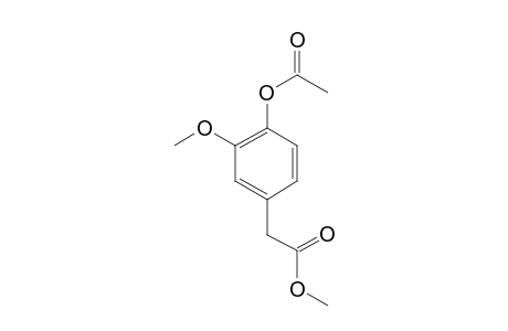 Benzeneacetic acid, 4-(acetyloxy)-3-methoxy-, methyl ester