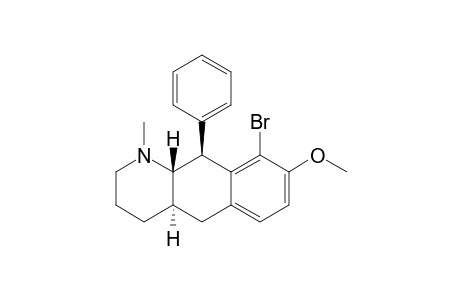 Benzo[g]quinoline, 9-bromo-1,2,3,4,4a,5,10,10a-octahydro-8-methoxy-1-methyl-10-phenyl-, (4a.alpha.,10.beta.,10a.beta.)-(.+-.)-