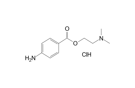 p-aminobenzoic acid, 2-(dimethylamino)ethyl ester, monohydrochloride