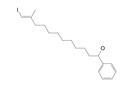 (E)-12-iodo-11-methyl-1-phenyldodec-11-en-1-ol