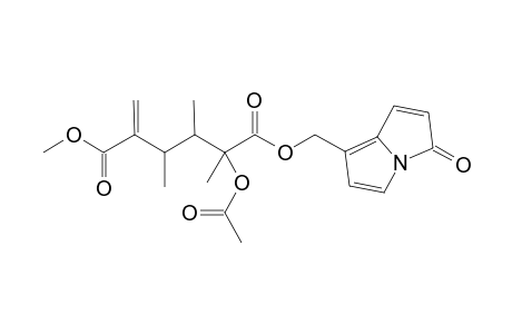 6-((5'-Methyoxycarbonyl-2',3',4'-trimethyl-5'-methylene-2'-acetoxy-1'-oxopentoxy)methyl)-1-azabicyclo[3.3.0]octa-3,5,7-trien-2-one