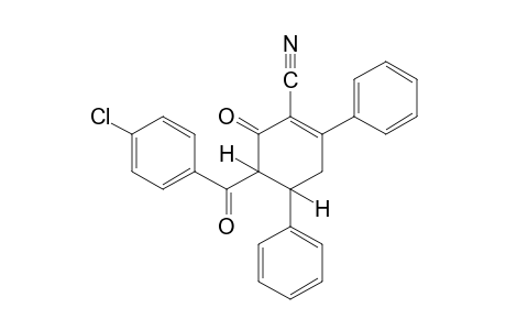 5-(p-chlorobenzoyl)-2,4-diphenyl-6-oxo-1-cyclohexene-1-carbonitrile