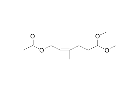 (2Z)-6,6-Dimethoxy-3-methyl-2-hexenyl acetate