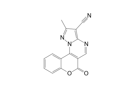 3-Cyano-2-methyl-6H-[1]-benzopyrano[3,4-e]pyrazolo[1,5-a]pyrimidin-6-one