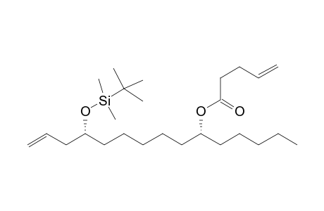 4'-[(t-Butyldimethylsilyl)oxy]pentadec-1'-en-10'-yl Pent-4-enoate