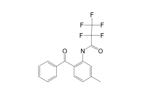 2-Amino-4-methylbenzophenone, N-pentafluoropropionyl-