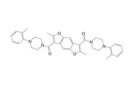 (2,6-dimethylbenzo[1,2-b:4,5-b']difuran-3,7-diyl)bis((4-(o-tolyl)piperazin-1-yl)methanone)