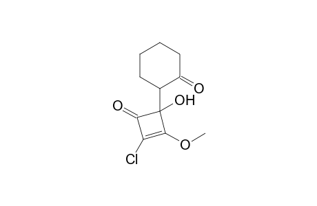 2-(3-Chloranyl-2-methoxy-1-oxidanyl-4-oxidanylidene-cyclobut-2-en-1-yl)cyclohexan-1-one