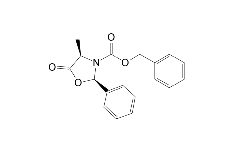 Benzyl (2R,4R)-4-methyl-5-oxo-2-phenyloxazolidine-3-carboxylate