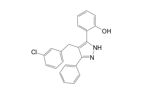 4-(3-Chlorobenzyl)-3(5)-(2-hydroxyphenyl)-5(3)-phenylpyrazole
