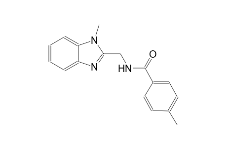 4-methyl-N-[(1-methyl-1H-benzimidazol-2-yl)methyl]benzamide