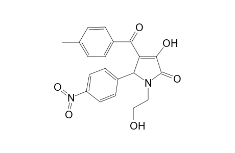 3-Hydroxy-1-(2-hydroxy-ethyl)-4-(4-methyl-benzoyl)-5-(4-nitro-phenyl)-1,5-dihydro-pyrrol-2-one