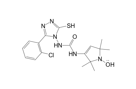 N-(1-oxyl-2,2,5,5-tetramethylpyrrolin-3-yl)-N'-(3-o-chlorophenyl-5-mercapto-1,2,4-triazol-4-yl)urea