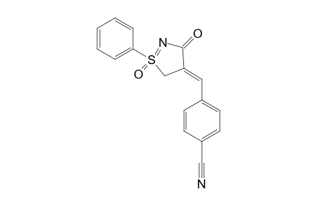 (Z)-4-[(1-Oxido-3-oxo-1-phenyl-3,5-dihydro-4H-1.lambda.6-isothiazol-4-ylidene)methyl]-benzonitrile