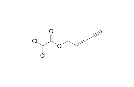 Dichloroacetic acid, pent-2-en-4-ynyl ester