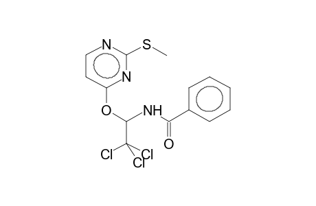 2-METHYLTHIO-4-(1'-BENZOYLAMINO-2',2',2'-TRICHLOROETHOXY)PYRIMIDINE