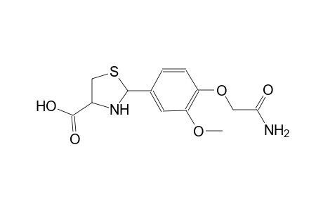 2-[4-(2-amino-2-oxoethoxy)-3-methoxyphenyl]-1,3-thiazolidine-4-carboxylic acid